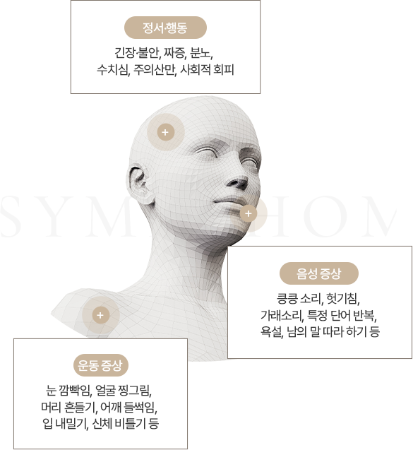 틱 / 뚜렛증후군 증상 모바일 이미지